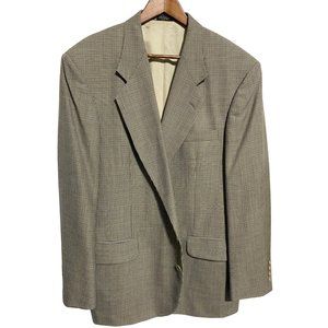 Mens Oscar de la Renta houndstooth sport coat blazer 46R